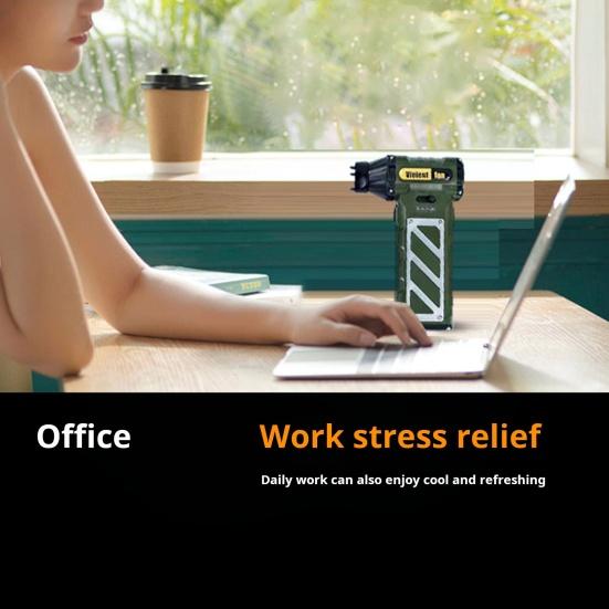 Electric Dust Blower Cooling Fan Powerful Brushless Motor Variable Speed Control Compact Design Portable Handheld Fan