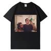 Lustiges Pedro Pascal und sein Freund Lässiges Mode T-Shirt Unisex Rundhals T-Shirts Lockeres Baumwolle Y2K Übergroßes Kurzarm T-Shirt