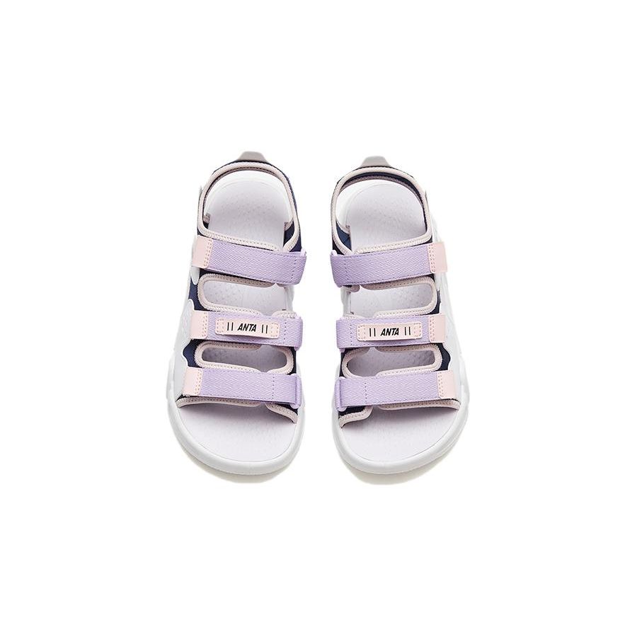 Anta Antiskid Durable Childrens Sandals Kids Sandals White Purple Blue A322326962H-1
