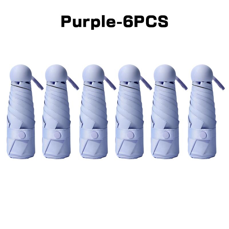 

Paradise Сверхлегкий и компактный портативный капсульный зонт с защитой от ультрафиолета Мини-зонт с пятью сгибами