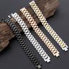 316L Edelstahl Armband für Mann Frauen 15MM Breite Gliederkette Uhrkette Herrenarmbänder Halsketten Mannen Armband Hand Zubehör