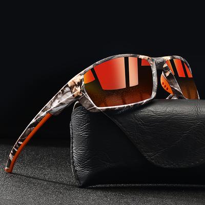 Fashion Vintage Pattern Sport Sunglasses Men Women Driving Fishing Cycling Mountaineering Sports Man Sun Glasses UV400 Eyewear
