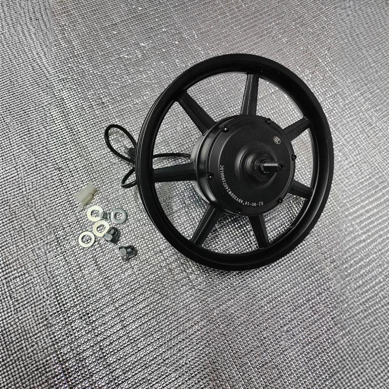 14" Folding Motorized Vehicle Hamama 48V 350W Brushless Geared High-Speed Motor - Black