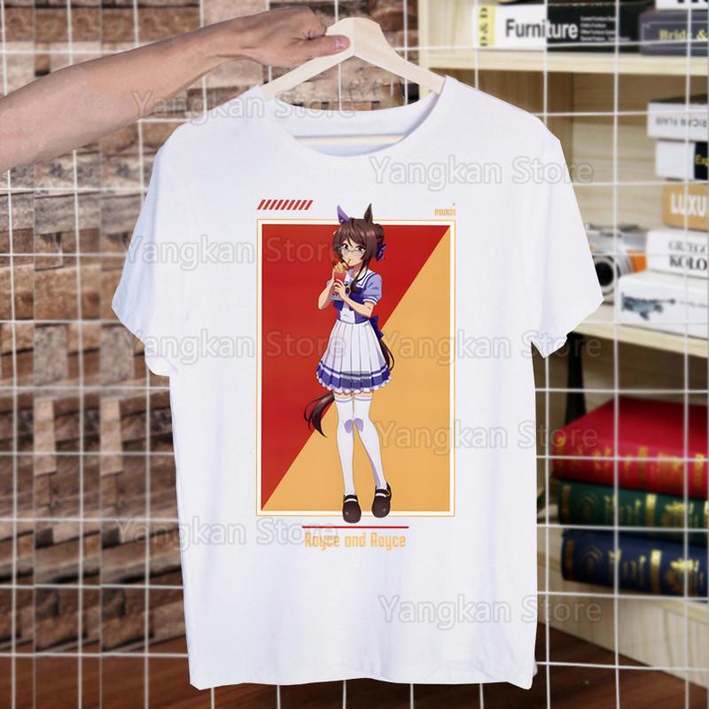Uma Musume Pretty Derby Umamusume Men Short Sleeve Casual Men Tops Anime Cartoon T Shirt for Male Printed T Shirt Women Tees