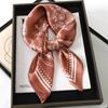 Fashion Print Silk Hairbands Scarf Women  Spring New Elagant Floral Bandana Neck Kerchief Head Bands Foulard Female Scarfs