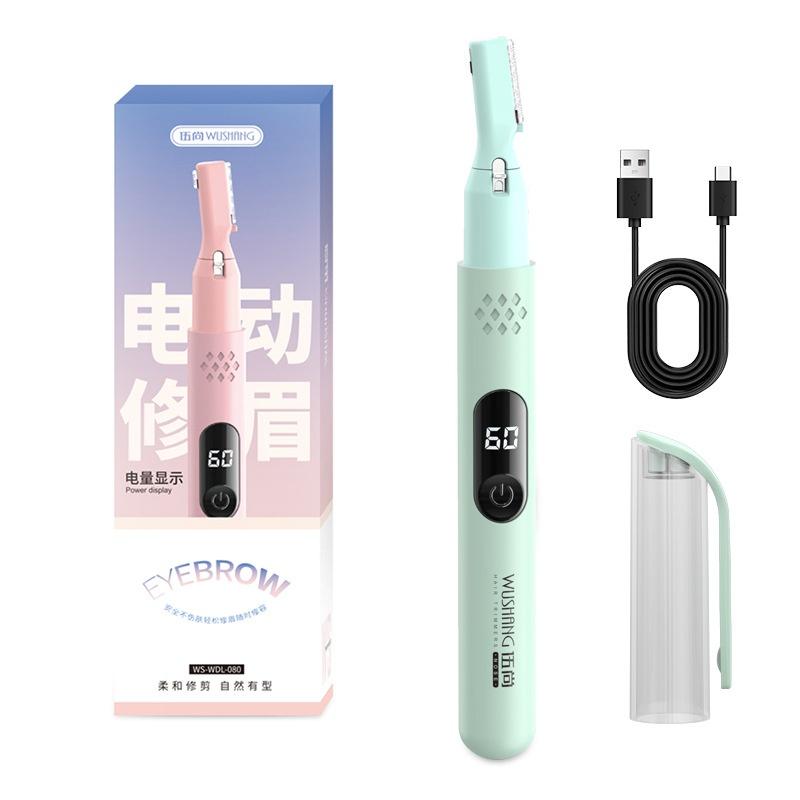 Electric Eyebrow Trimmer Razor Brow Shaping Portable Shaving With Duals Cutter Head Design Washable Hair Trimmer Razor Tools