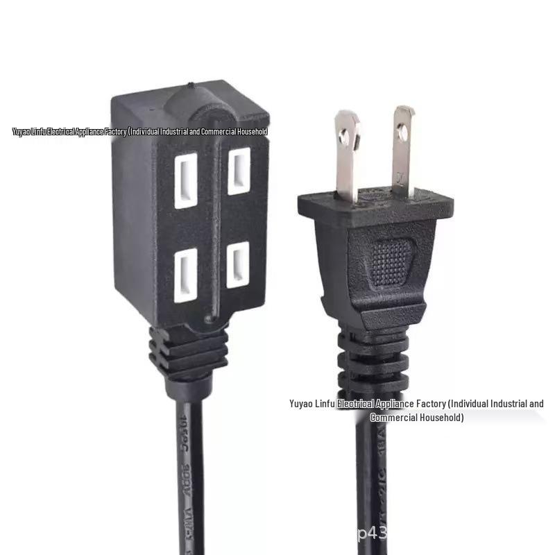 US Standard Polarized 2-Pin Power Cord 2x0.75mm²