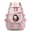 Anime Demon Slayer Ryggsekk Back To Schoolbag for Boy Girl Bookbag for Kid Gaver Menn Dame Reisebag Stor kapasitet ryggsekk