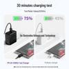 Compatible Dual Type-C Charger for Samsung S25 and Apple 16, Safety Certified, European and American Standards, Fast Charging Capable.