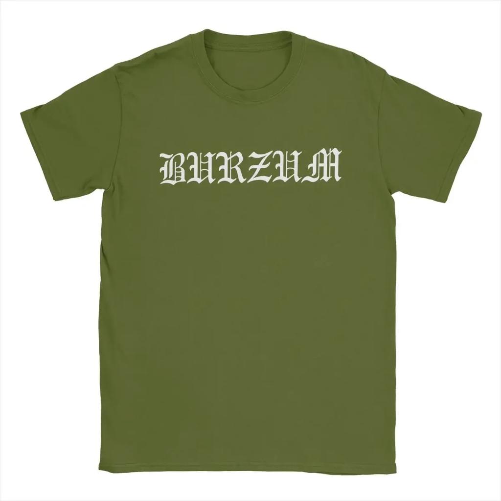 Burzum Logo T Shirt Vintage Tee Shirt Short Sleeve Crew Neck tops Cotton Summer Clothes clothing harajuku 2024 graphic t
