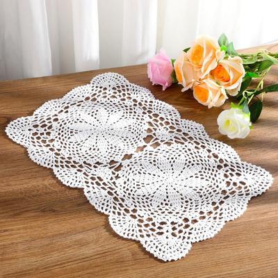 Nové Obdélníkové Ručně Háčkované Dečky Bavlna 30X45CM Háčkované Dečky Háčkované Podložky pod Nádobí