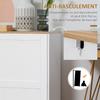 Armadio Dispensa da Cucina con 2 Ante e 2 Ripiani Regolabili 90 x 39,5 x 88 cm