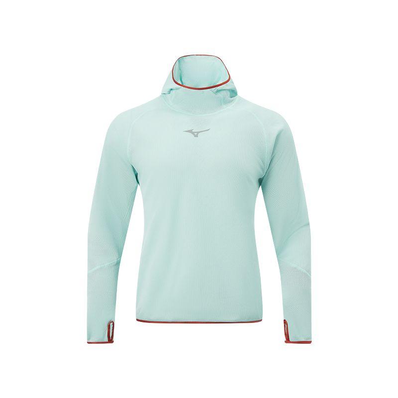 Mizuno Мягкий и удобный пуловер с капюшоном, с длинными рукавами, унисекс, толстовка J2CA56X1 M