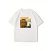 Women's Funny Cat Headphone Pursue Freedom and Ideals T-shirt Men Tee Streetwear Trendy Cats Lovers Gifts