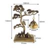 Alloy Welcome Pine Shaped Hanging Incense Burners, Retro Home Indoor Tea Room Crafts Decorations, Small Aromatherapy Burner, 1Pc