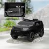 Auto Elettrica per Bambini, Veicolo per Bambini da 12V con Telecomando, Luci LED, Musica e Clacson, 3-6 Anni, Nero
