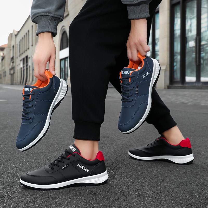 Sneaker Schuhe Mann Flachboden Sport Stoßdämpfend Bequem Schnürung Sommer Training Weichsohle Outdoor Laufschuhe