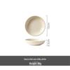 WUHE Nordic Style Ceramic Dinner Plate