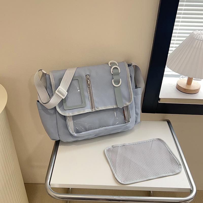 

Милая двухмерная сумка-мессенджер японский инс нишевый дизайн большая вместимость сумка-мессенджер прозрачная 2025 весна новинка синий