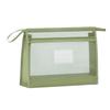 Transparent Mesh File Bag Double Layer Subject File Bag School Handheld Bag  Travel