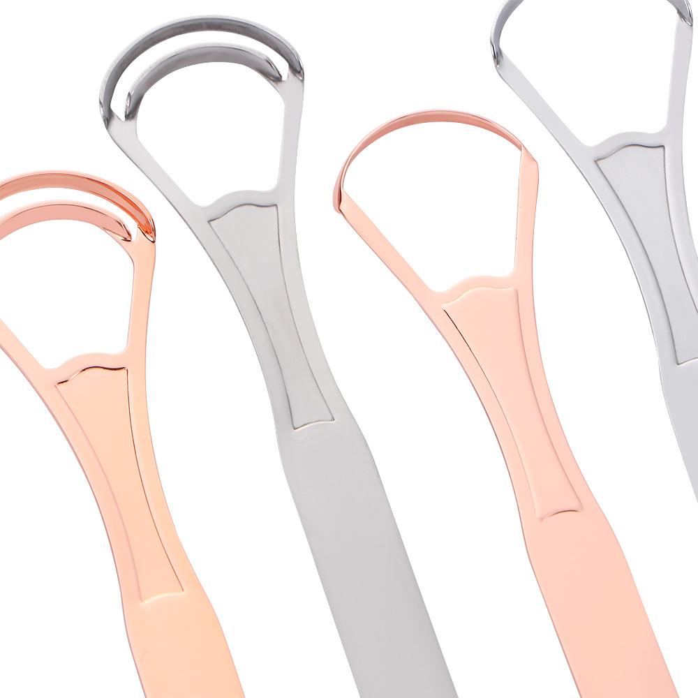Oral Care Stainless Steel Tongue Scraper Medical Mouth Brush Tongue Brush Tongue Scraper Cleaner