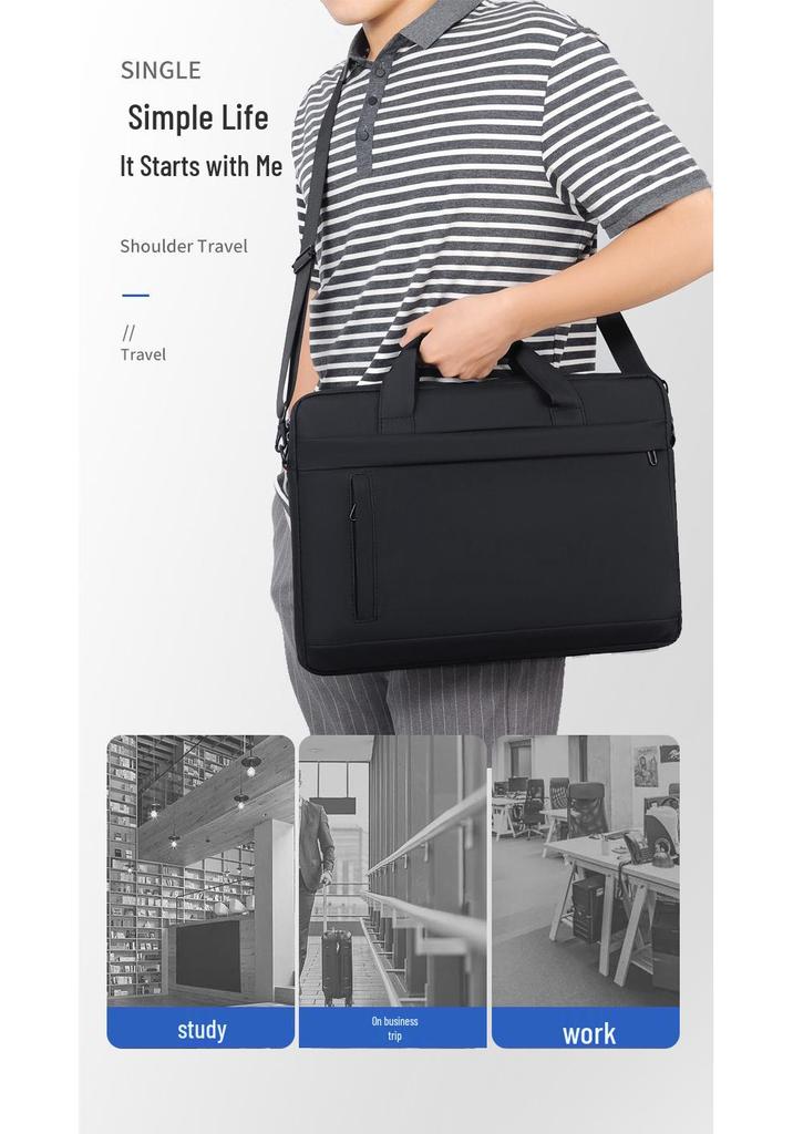 Large Capacity Handheld Laptop Backpack & Business Crossbody Shoulder Briefcase