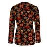 Elegant Casual Comfortable Style Painting Plant Flower Elements Printing Pattern Code Women's Clothing Crew Neck Zipper Long Sleeve