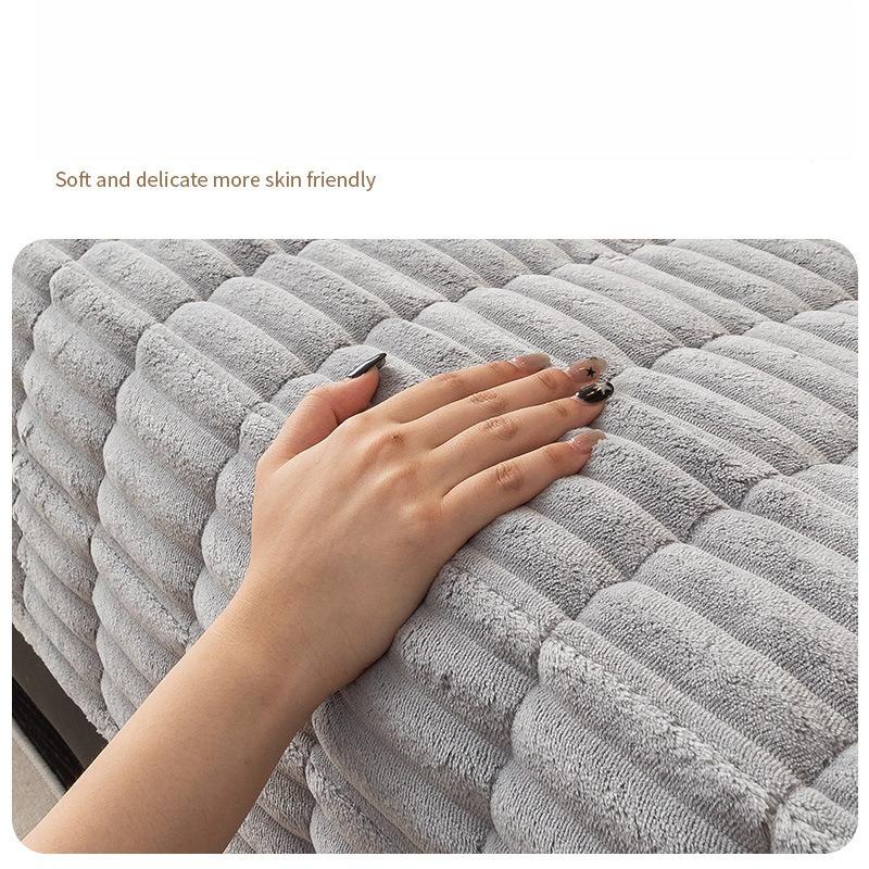 Autumn And Winter Thickened Non-Slip Plush Sofa Cushion Thickened Warm Seat Cushion All-Inclusive Sofa Towel Cover