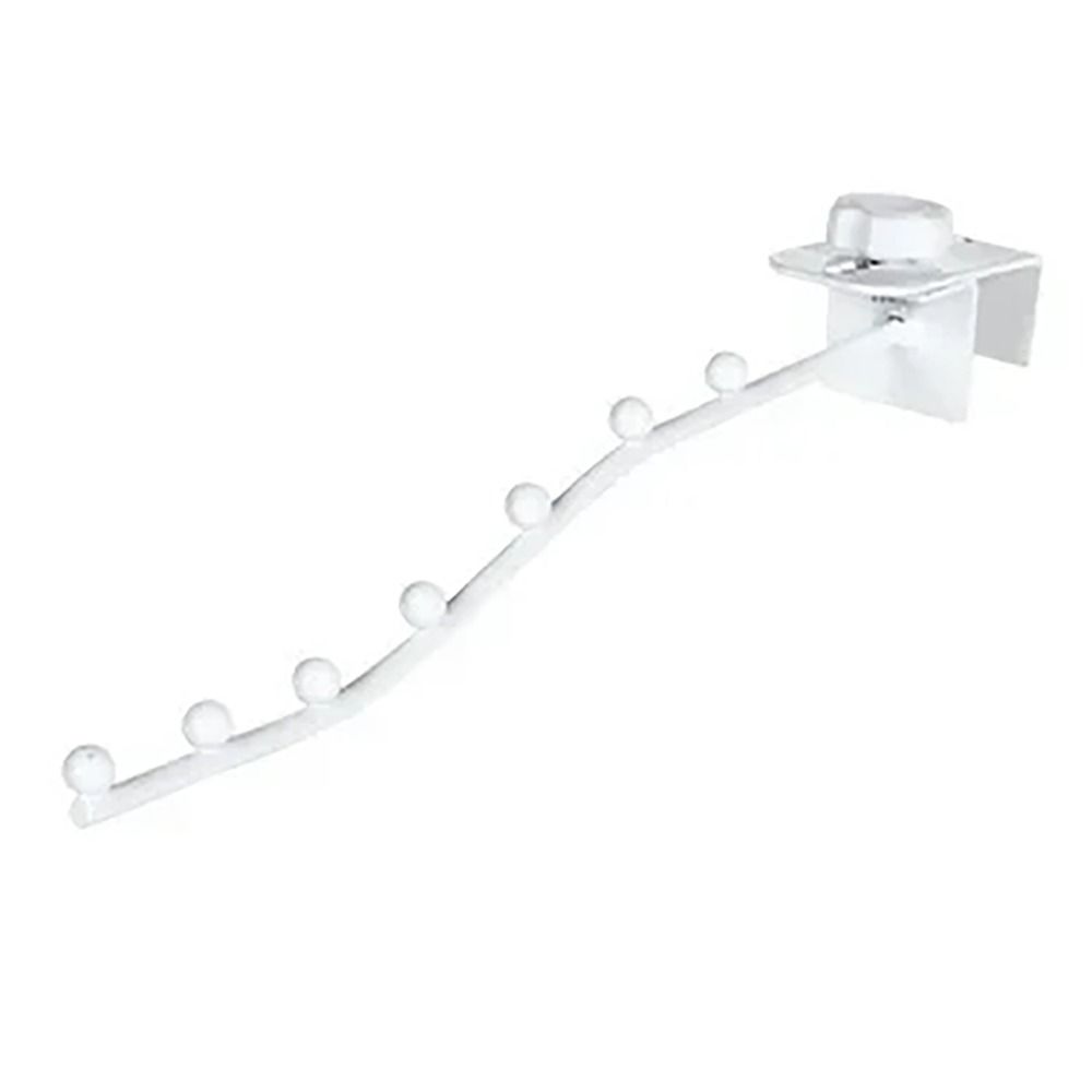 Wall Mount Clothes Hanger Closet Organizer Space Saving Clothes Drying Rack Student Dormitory Bedside Iron белый 2190₽