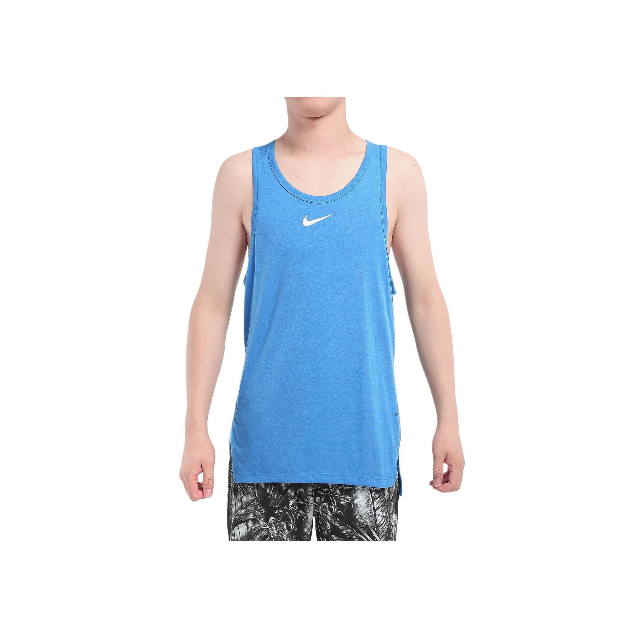 Nike Спортивный жилет с круглым вырезом, влагоотводящий, дышащий, мужской, топы AT3396-403 L