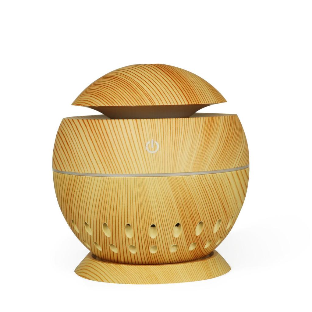 Wood Grain USB Aroma Diffuser & Translucent Humidifier