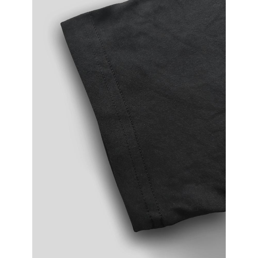 Cowboy Hat and Rope Pattern Round Neck Plus Size Women T-shirt Short Sleeve Trend Printing Elastic Half Sleeve T-shirt