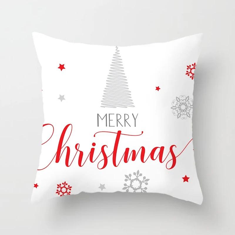 Christmas Themed Pillowcases Car Accessories Office Santa Claus Living Room Sofa Home Pillowcases