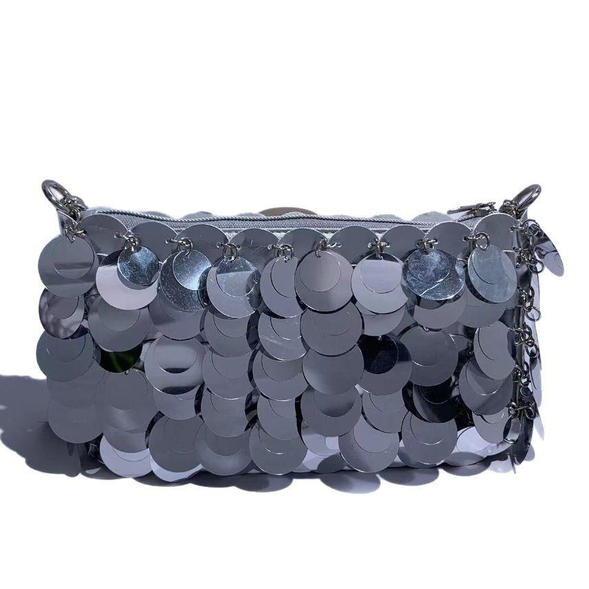 A High-end Clutch Bag for Women, A Chain Single-shoulder Crossbody Bag, A Sequined Handbag