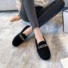 Nuova Moda Primavera/Autunno Stivali Slip-On da Donna Outdoor con Suola Chunky e Shearling - Stivali Bean Oversize Scarpe di Cotone