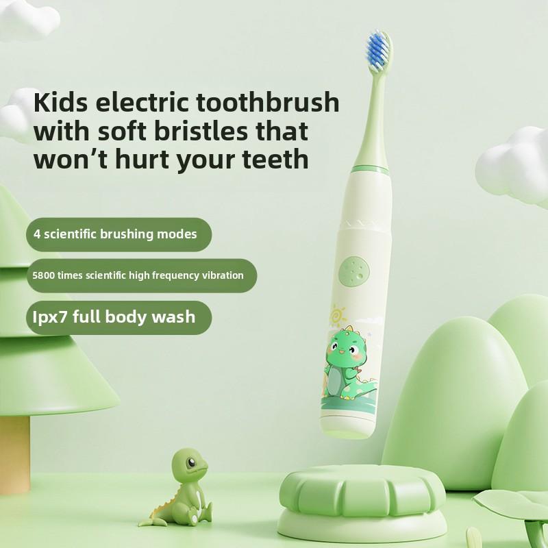 Children's Toothbrush Cartoon Sonic Toothbrush Electric Soft-bristled Rechargeable Children's Electric Toothbrush