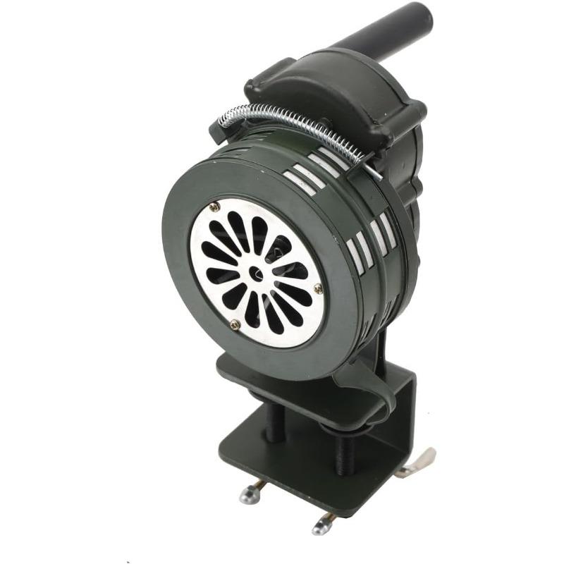 Hand Crank Alarm - Portable Manual Siren for Emergency Alerts, 100 dB Sound, Portable Handheld Air Raid Siren, Ideal for Factories, Campsites