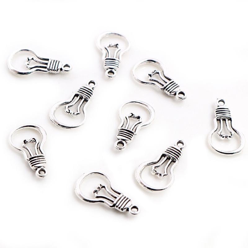 

20pcs Light Bulb Charms Pendant 2 Sizes Alloy Metal DIY Jewelry Making Accessories for Necklace Earrings Supplies
