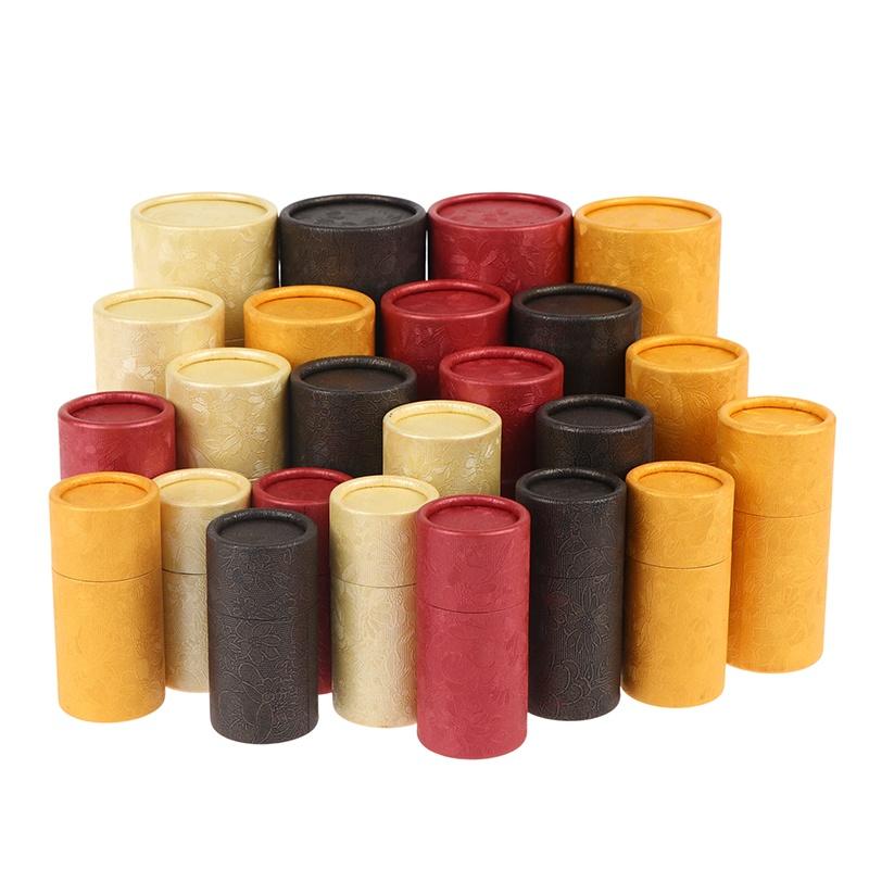 Paper Jar Tube Packaging 1Pcs Essential Oil Bottle Cosmetic Tubes Small Eco Friendly Containers for Perfume Storage Travel