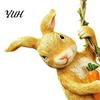 Decorative Porch Lighting Climbing Animal Solar Light, Resin Statue with Lantern, Novelty Yard Art for Trees Hanging Garden Light Outdoor Tree