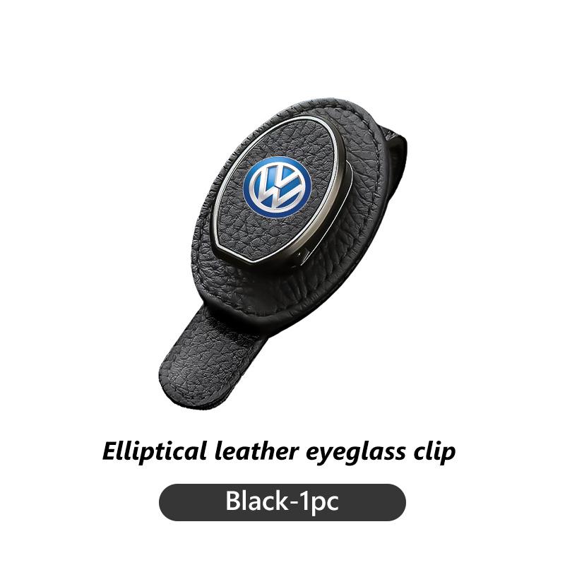 Valve Stems Caps Car Sun Visor Eyeglass Hanger Clip Glasses Holder Card Auto Storage For Volkswagen VW Scirocco Passat Polo B5 BNI8