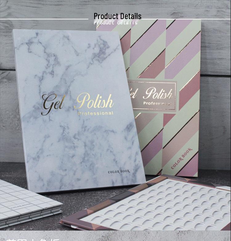 Nail Polish Display Board: Acrylic Gel Color Chart Album