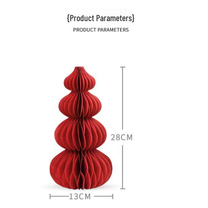 Chinese Red Gourd Paper Decorations for New Year and Spring Festival