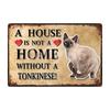 [ Kelly66 ] Pets Cat Bombay Siamese Burmese Birman Abyssinian Metal Sign Home Decor Bar Wall Art Painting 20*30 CM Size Dy147