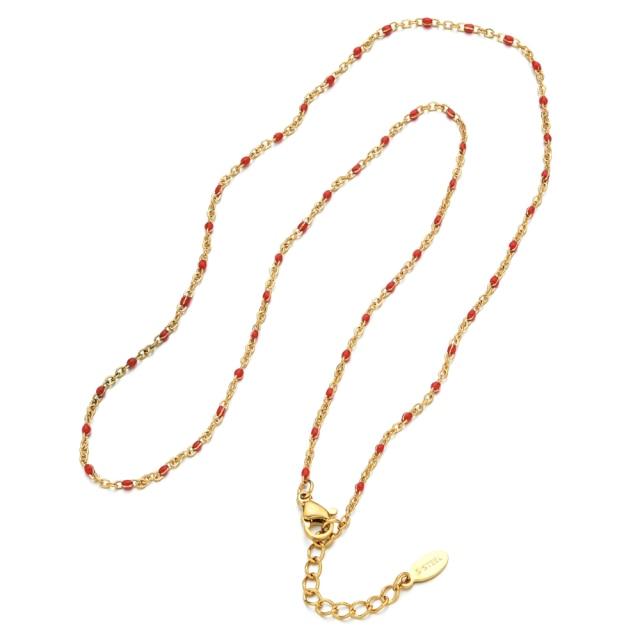 Boho Stainless Steel For Women Bracelets Cute Style Enamel Bracelets Jewelry Gold Tone Color Link Chain BraceletCute Wrist Bracelet