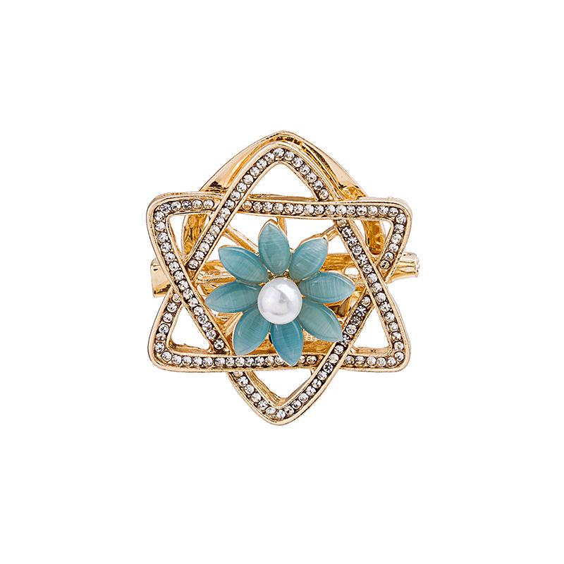Personalisierte mit Diamanten besetzte Metallbrosche Kragenstift Kollektion, High-End Anti-Licht Blume Schmetterling Krone Brosche