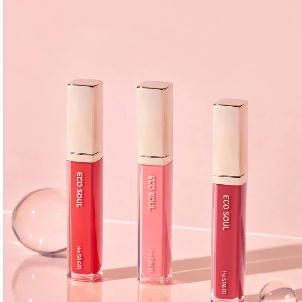 ECO SOUL Shine Lip Gloss CR01 Coral Nectar 4.3g_US
