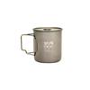 WAQ Titanium Mug 450ml (with Lid) Camping Direct Fire Single WAQ-TM1