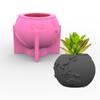 Flower Pot Silicone Resin Mold Flower Epoxy Resin Casting Mold Succulent Vase Cement Mold Candle Holder Wax Mold