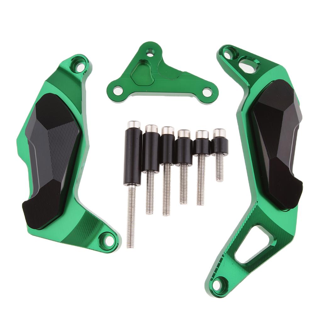 Engine Guard Crash Slider Pad Protection for Kawasaki Ninja 400 1718 Green